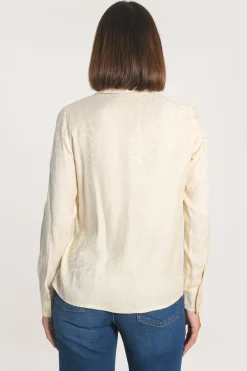 CHEMISE JACQUARD EFFET SOIE CALLISTE CRÉME^KOOKAÏ Sale