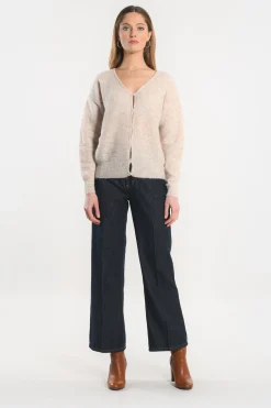 GILET COURT - SOLANGE - BEIGE CHINE^KOOKAÏ Cheap