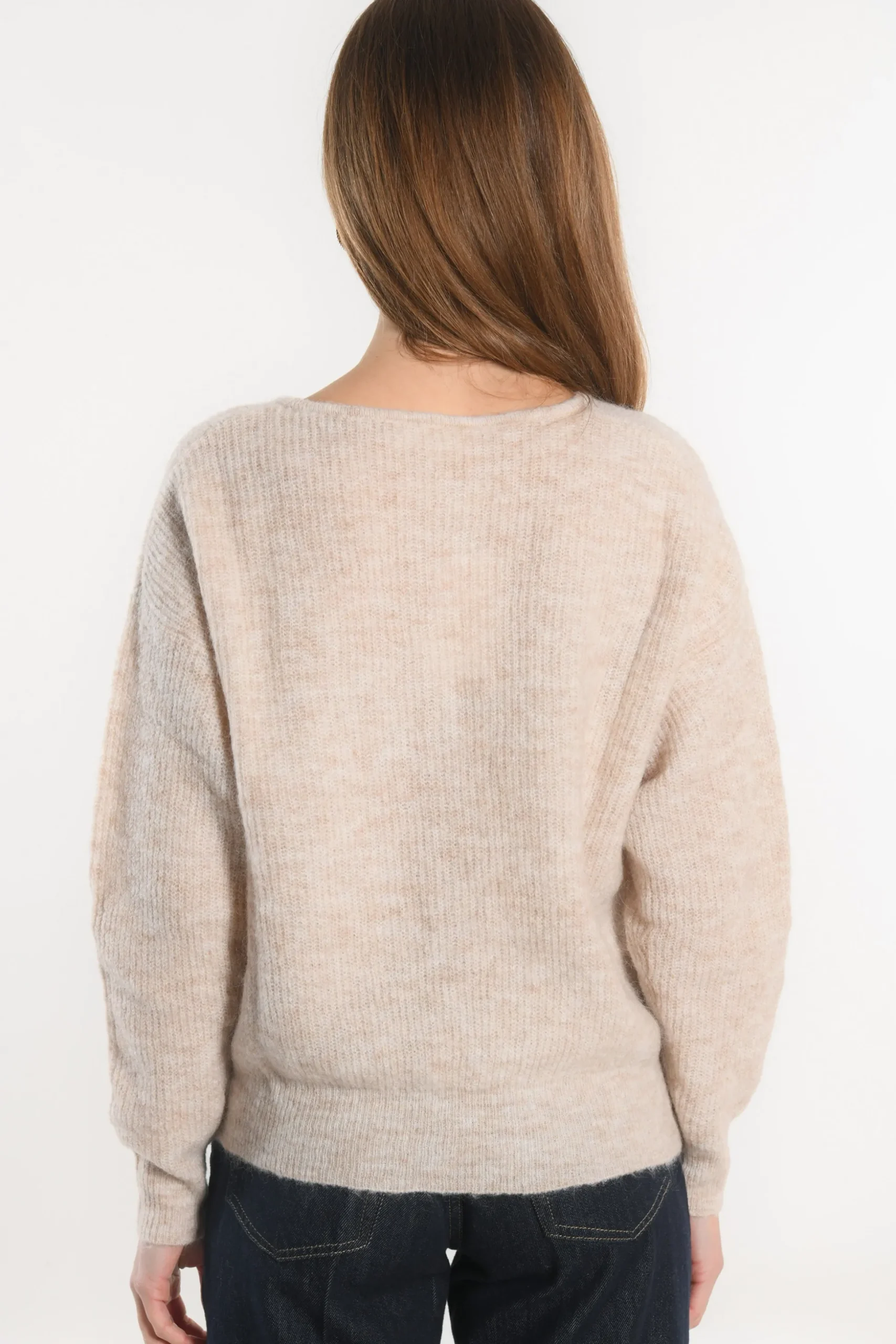 GILET COURT - SOLANGE - BEIGE CHINE^KOOKAÏ Cheap