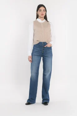 GILET JOANA TAUPE CHINÉ^KOOKAÏ Fashion