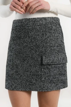 JUPE - NINO - NOIR/BLANC^KOOKAÏ Discount