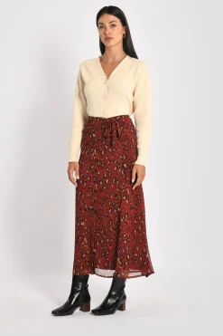 JUPE LONGUE LÉOPARD MINA^KOOKAÏ Flash Sale