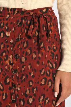 JUPE LONGUE LÉOPARD MINA^KOOKAÏ Flash Sale
