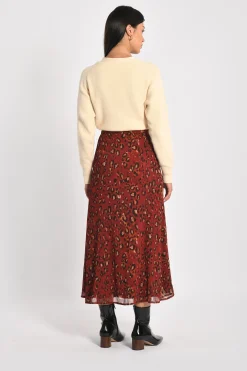 JUPE LONGUE LÉOPARD MINA^KOOKAÏ Flash Sale