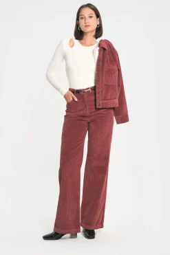 PANTALON FLARE VELOURS SUZANNE^KOOKAÏ Online