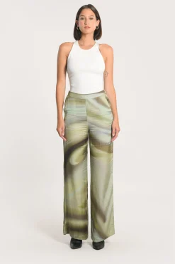 PANTALON NIKITA IMPRIMÉ 70s MULTI KAKI^KOOKAÏ Sale