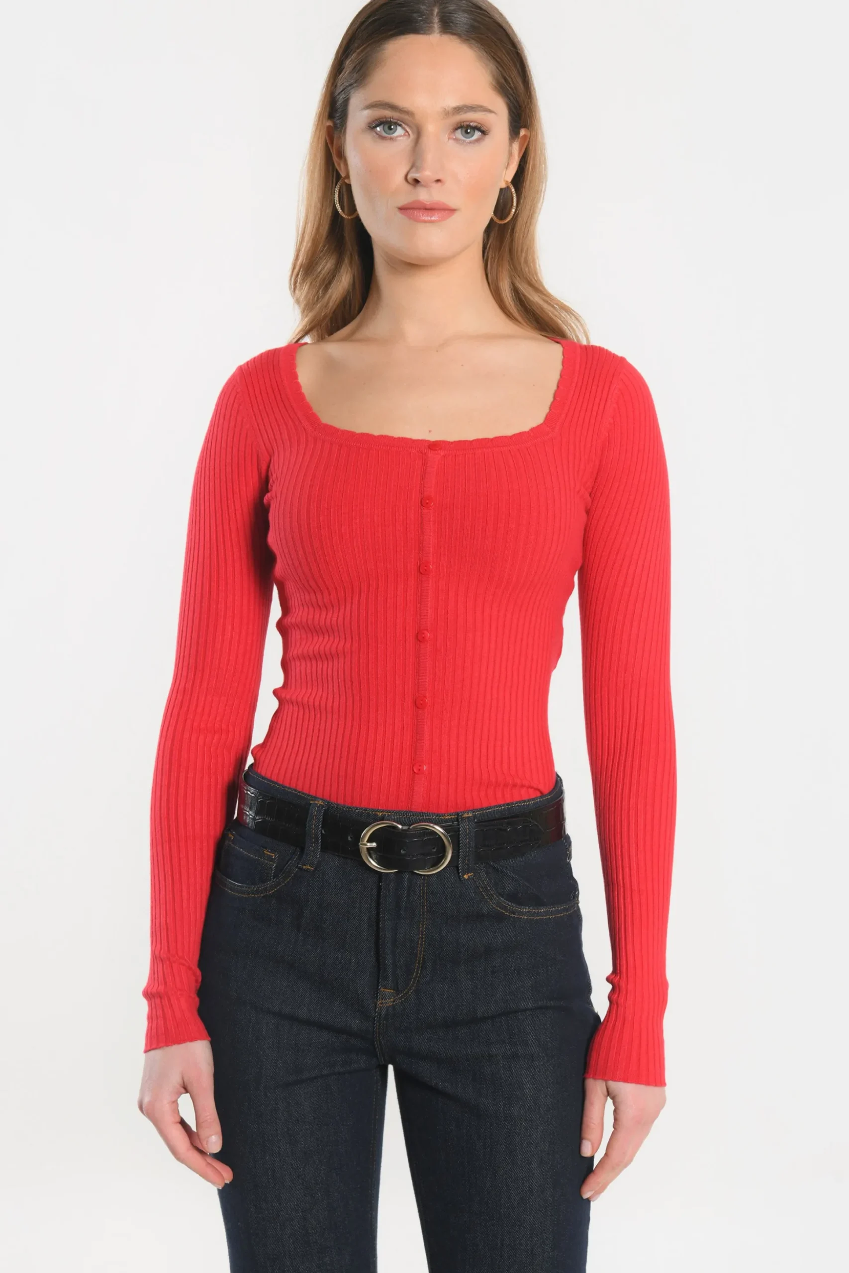 PULL COL CARRE - ELISABETH -^KOOKAÏ Flash Sale