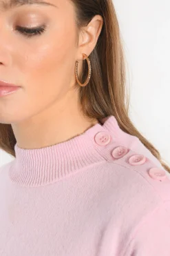 PULL COL CHEMINEE - ANITA - ROSE PALE^KOOKAÏ Best