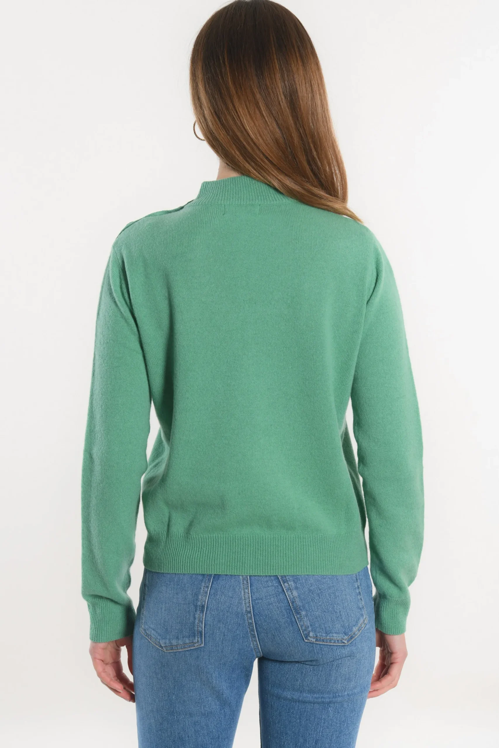 PULL COL CHEMINEE - ANITA - NEPTUNE GREEN^KOOKAÏ Online