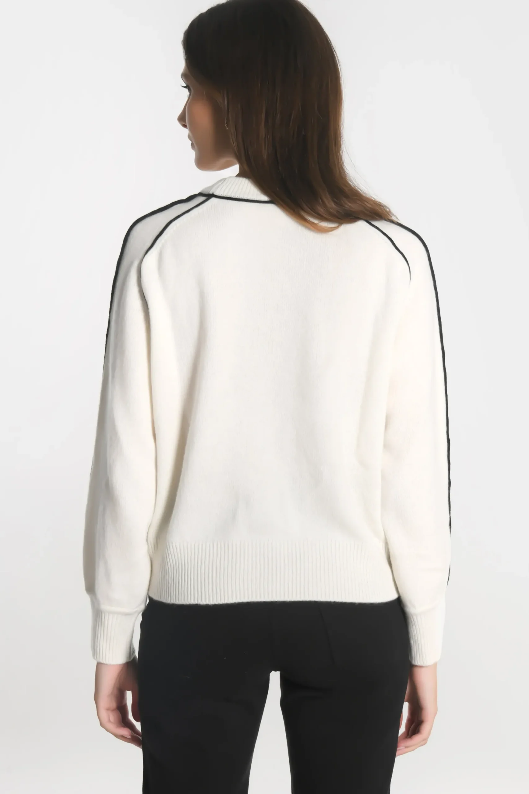 PULL COL ROND GABBY ÉCRU/NOIR^KOOKAÏ Store
