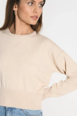 PULL COL ROND NOLWENN BEIGE CHINE^KOOKAÏ Best