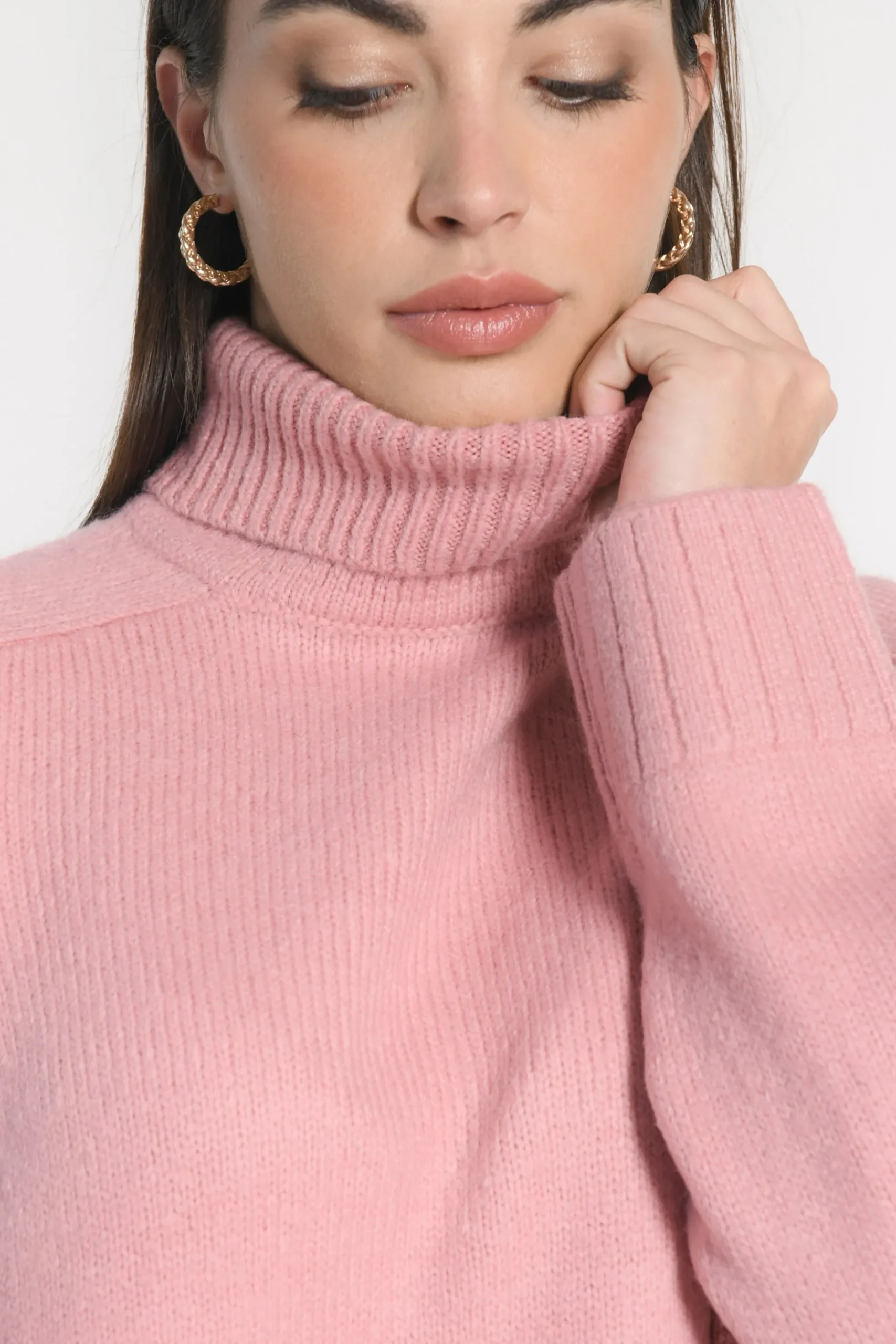 PULL COL ROULÉ JOANA BOIS DE ROSE^KOOKAÏ Best Sale