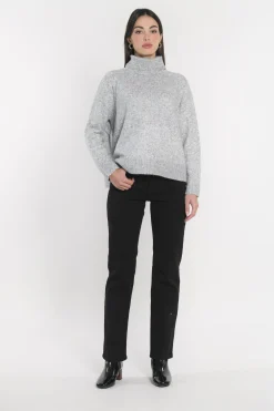 PULL COL ROULÉ JOANA GRIS CHINÉ^KOOKAÏ Hot
