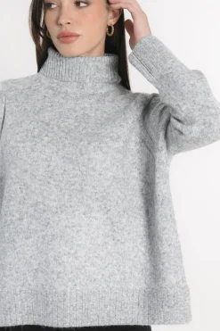 PULL COL ROULÉ JOANA GRIS CHINÉ^KOOKAÏ Hot
