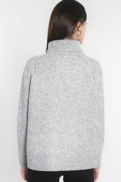 PULL COL ROULÉ JOANA GRIS CHINÉ^KOOKAÏ Hot