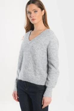 PULL COL V - DANNA - GRIS CHINE^KOOKAÏ Online