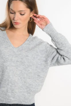 PULL COL V - DANNA - GRIS CHINE^KOOKAÏ Online