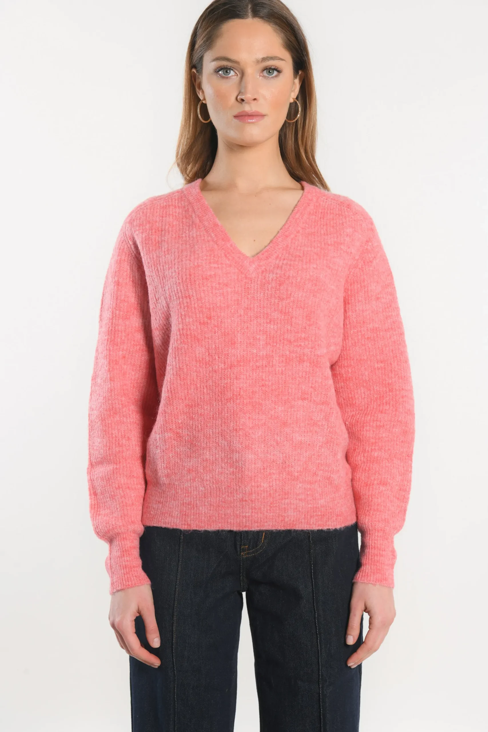 PULL COL V - DANNA - RAPTUR ROSE^KOOKAÏ Outlet