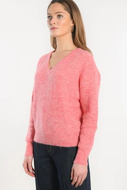 PULL COL V - DANNA - RAPTUR ROSE^KOOKAÏ Outlet