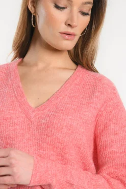 PULL COL V - DANNA - RAPTUR ROSE^KOOKAÏ Outlet