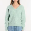 PULL COL V - DANNA - VERT AMANDE^KOOKAÏ Shop