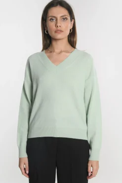 PULL COL V ANITA VERT AMANDE^KOOKAÏ Discount
