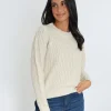 PULL LANA COL ROND ÉCRU^KOOKAÏ Online
