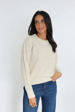 PULL LANA COL ROND ÉCRU^KOOKAÏ Online