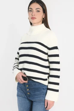 PULL MARIN SIW ÉCRU/MARINE^KOOKAÏ Flash Sale