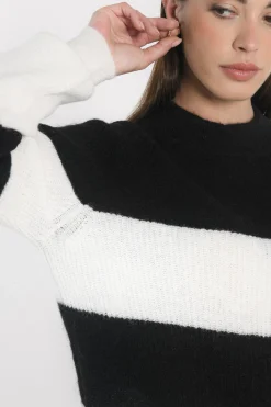 PULL RAYÉ COLETTE NOIR/ÉCRU^KOOKAÏ Best