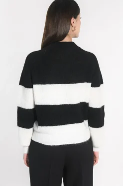 PULL RAYÉ COLETTE NOIR/ÉCRU^KOOKAÏ Best