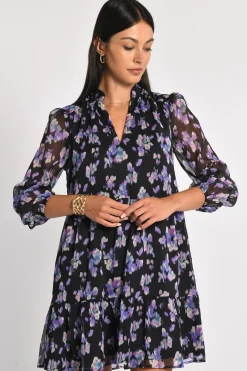ROBE COURTE FLEURS MADISON MULTI VIOLET^KOOKAÏ Discount