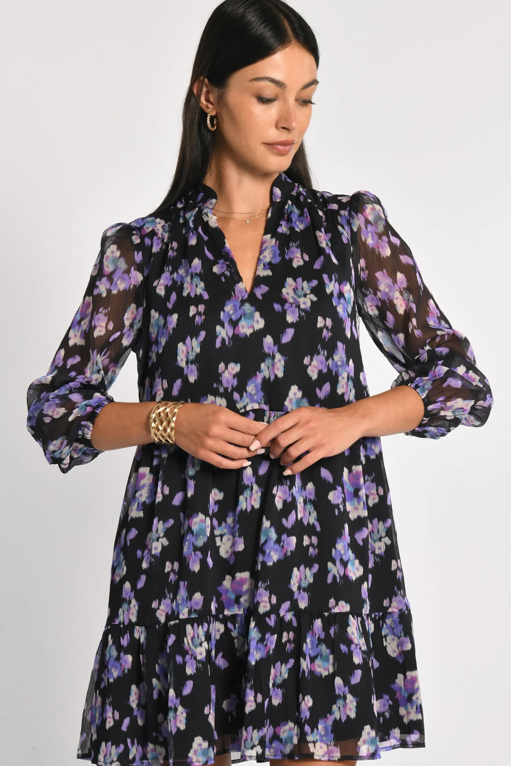 ROBE COURTE FLEURS MADISON MULTI VIOLET^KOOKAÏ Discount