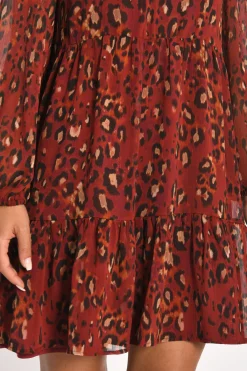 ROBE COURTE LEOPARD MINA MULTI^KOOKAÏ Discount