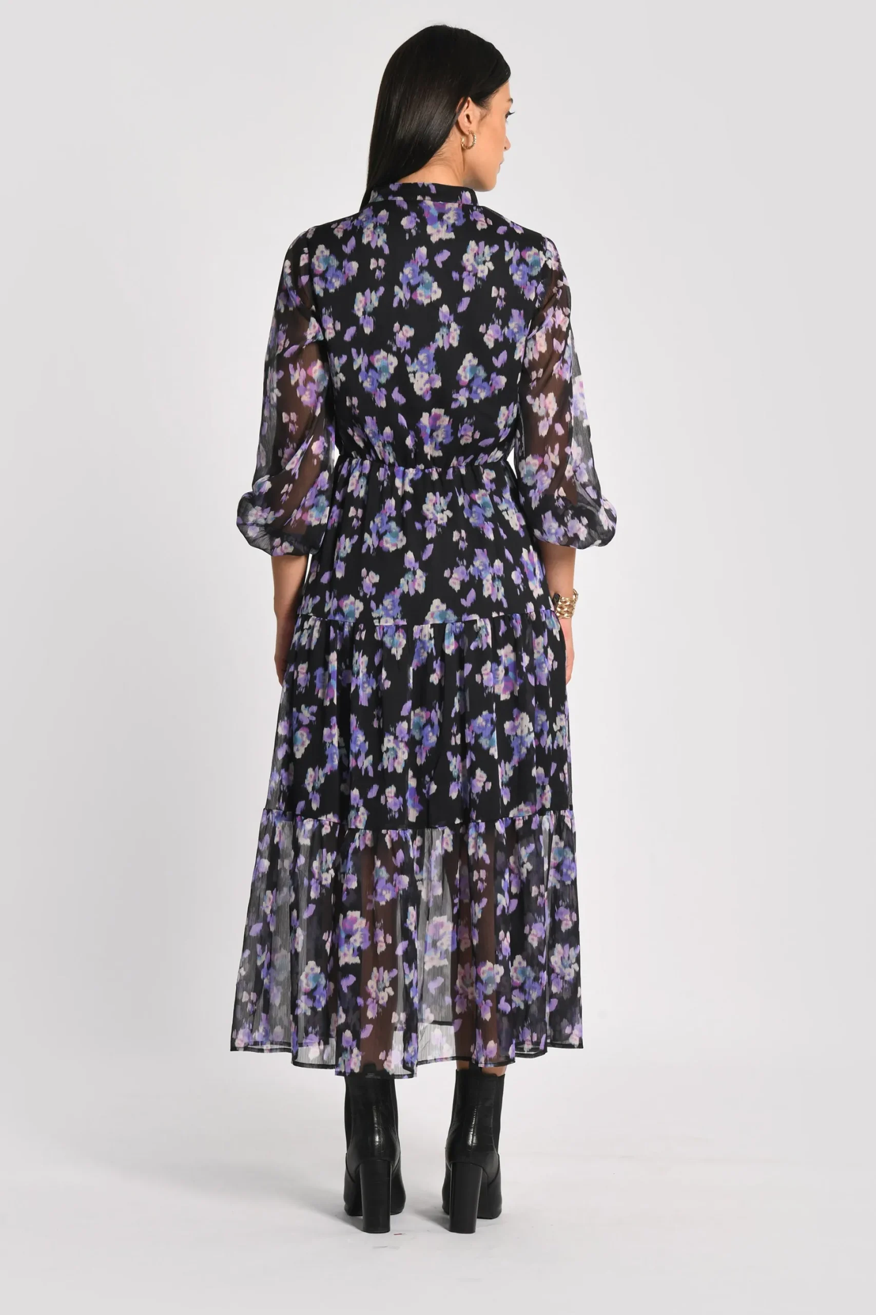 ROBE LONGUE FLEURS MADISON MULTI VIOLET^KOOKAÏ New