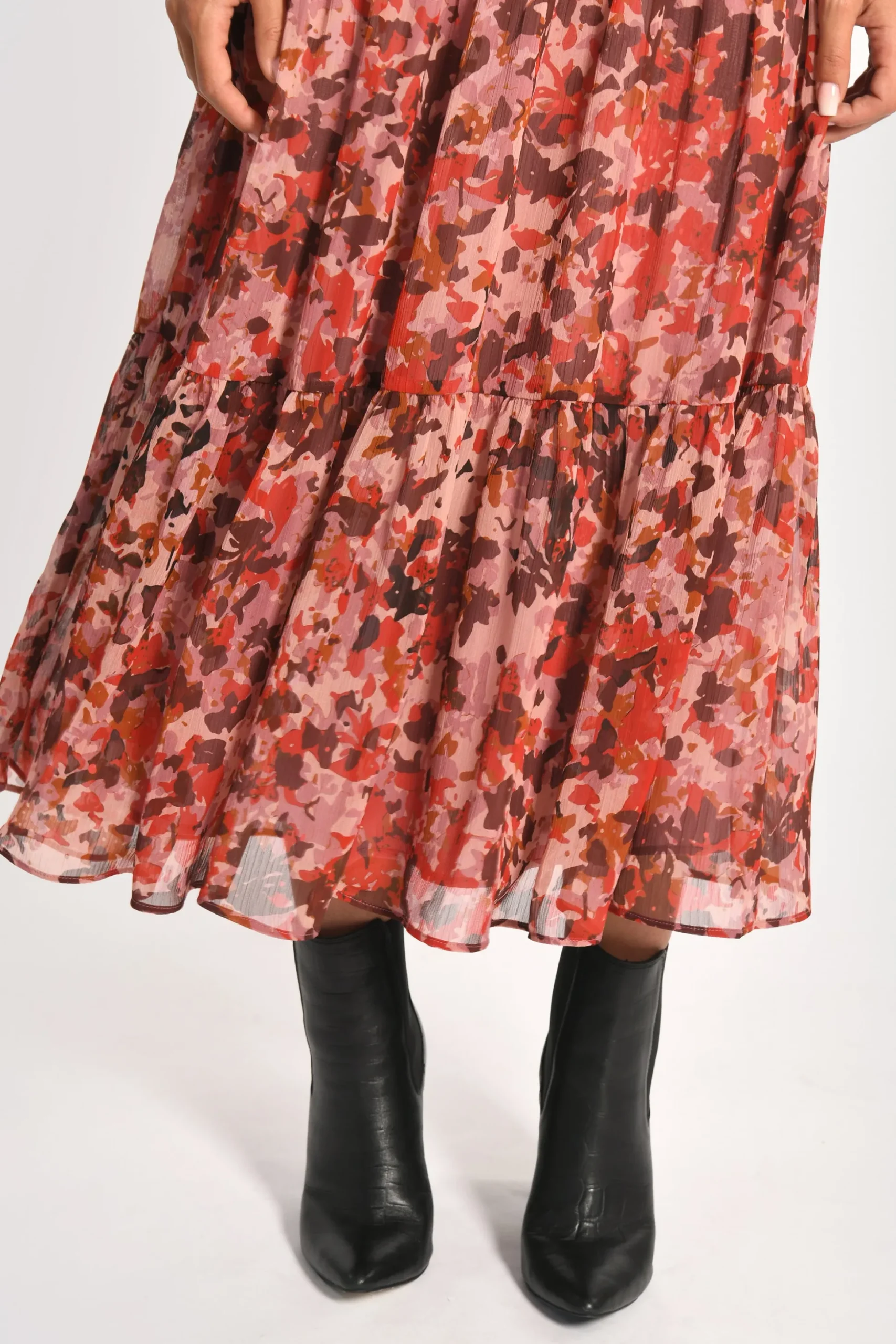 ROBE LONGUE IMPRIMÉE CONSTANCE MULTI BORDEAUX^KOOKAÏ Sale