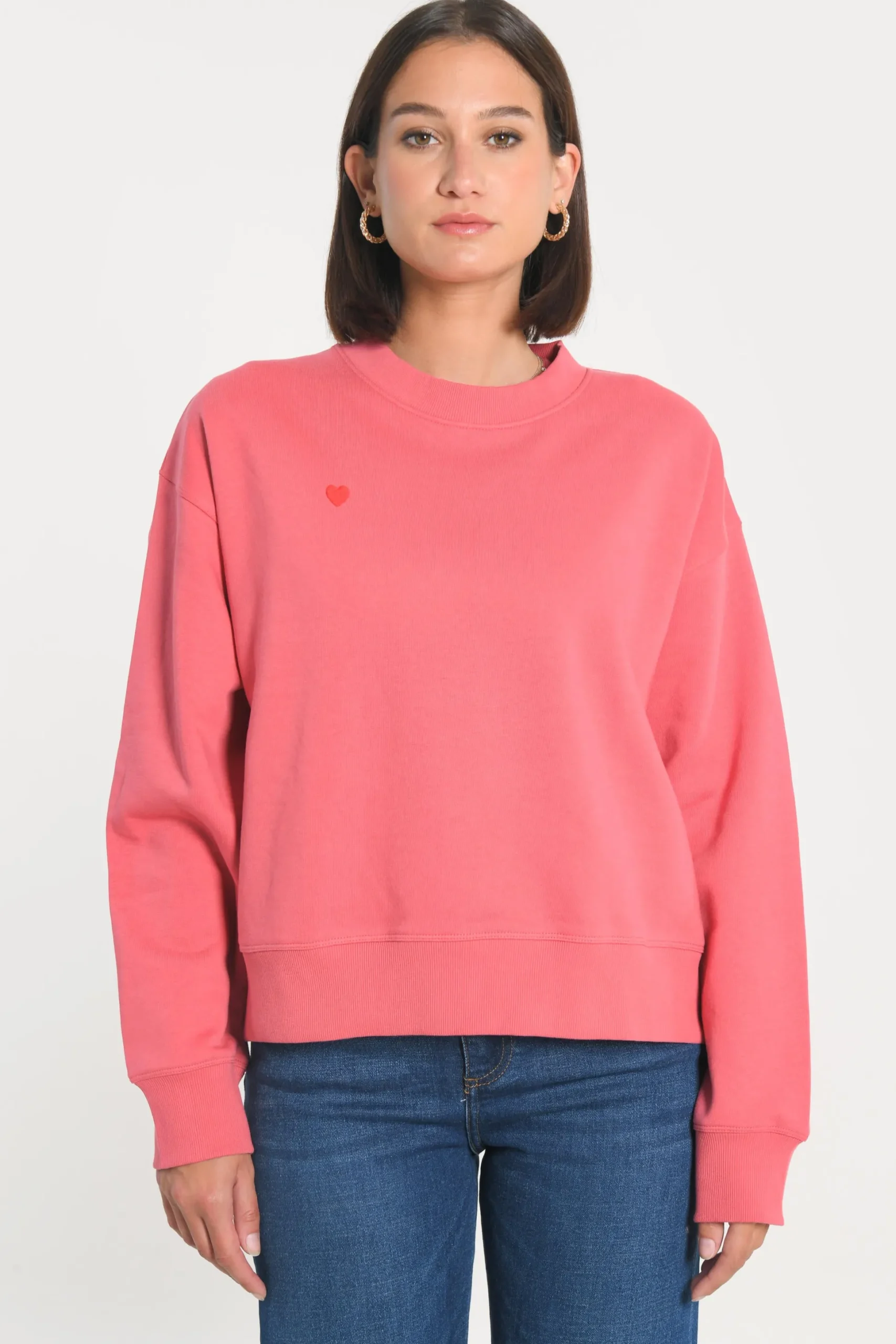 SWEATSHIRT COEUR - SUZY - RAPTURE ROSE^KOOKAÏ Cheap