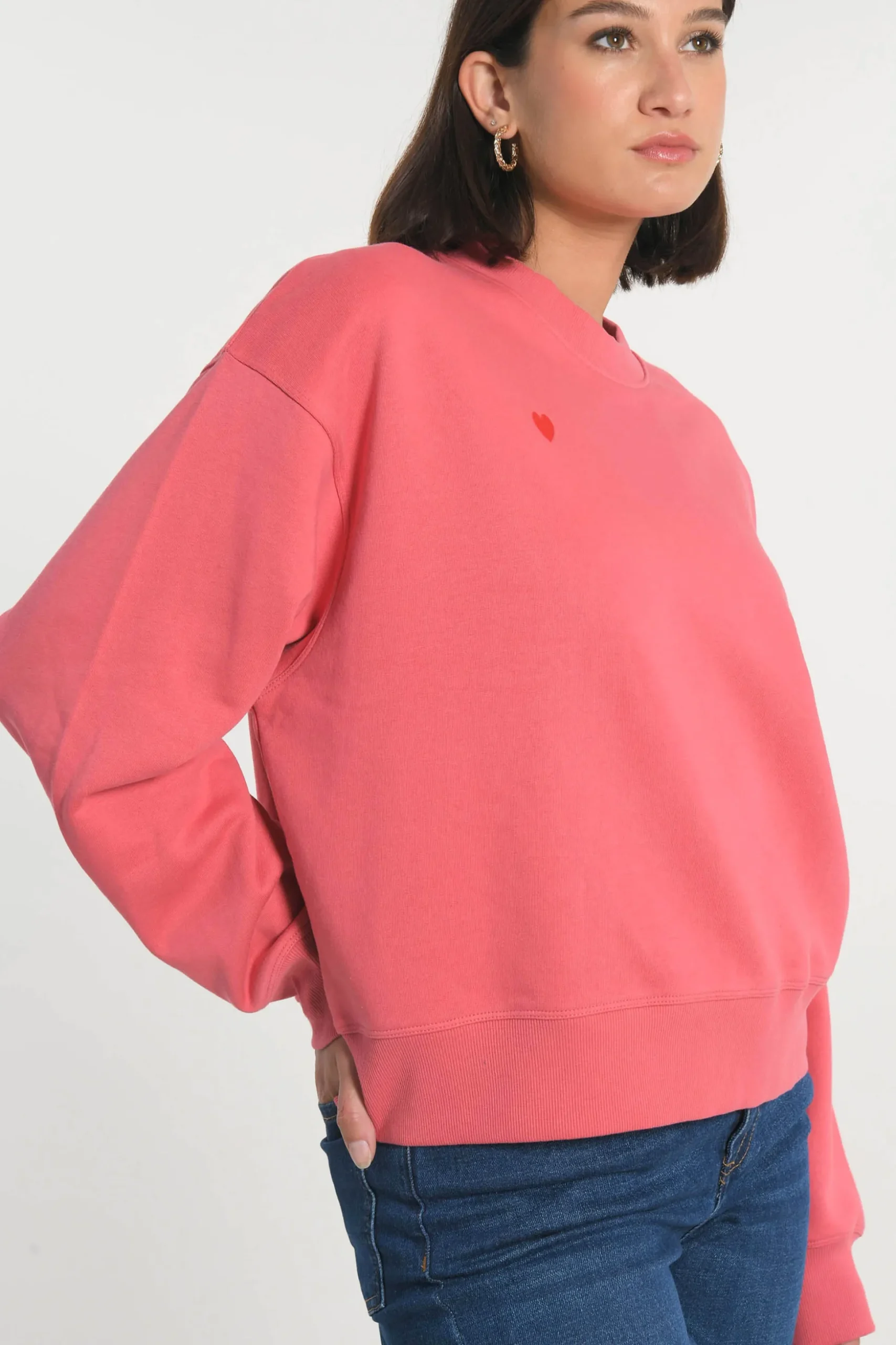 SWEATSHIRT COEUR - SUZY - RAPTURE ROSE^KOOKAÏ Cheap