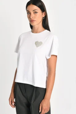T-SHIRT CŒR STRASS LUNA^KOOKAÏ Online