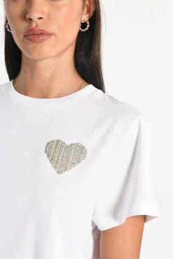 T-SHIRT CŒR STRASS LUNA^KOOKAÏ Online