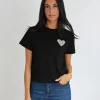 T-SHIRT CŒR STRASS LUNA^KOOKAÏ New