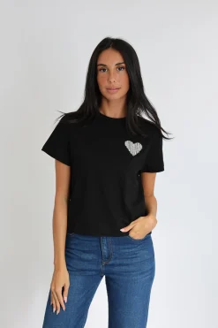 T-SHIRT CŒR STRASS LUNA^KOOKAÏ New