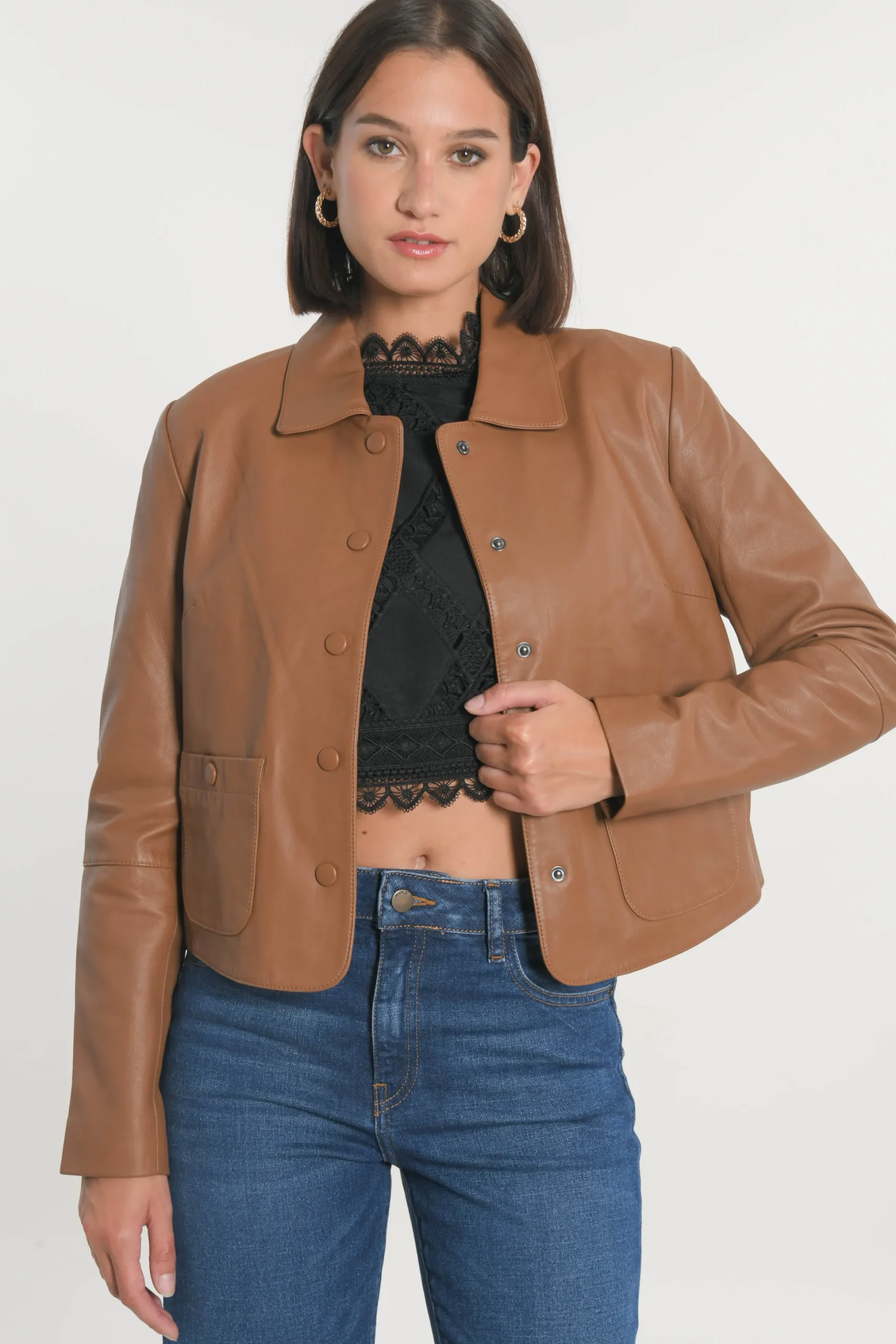 VESTE CUIR - OLIVIA -^KOOKAÏ Clearance