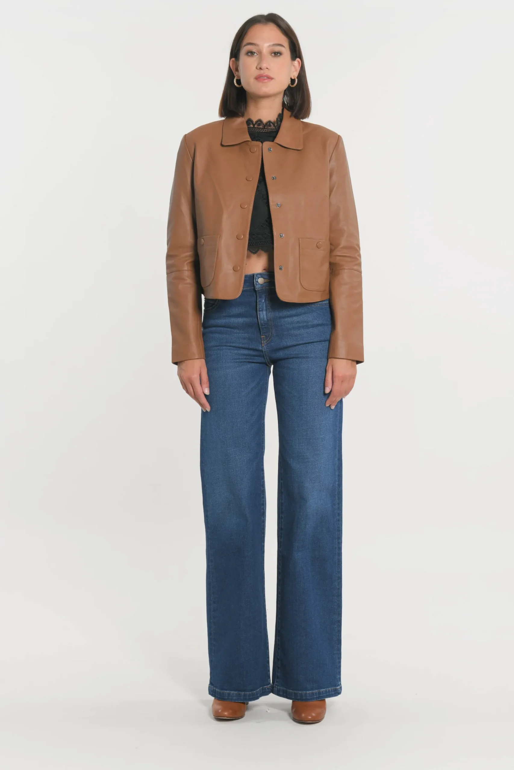 VESTE CUIR - OLIVIA -^KOOKAÏ Clearance